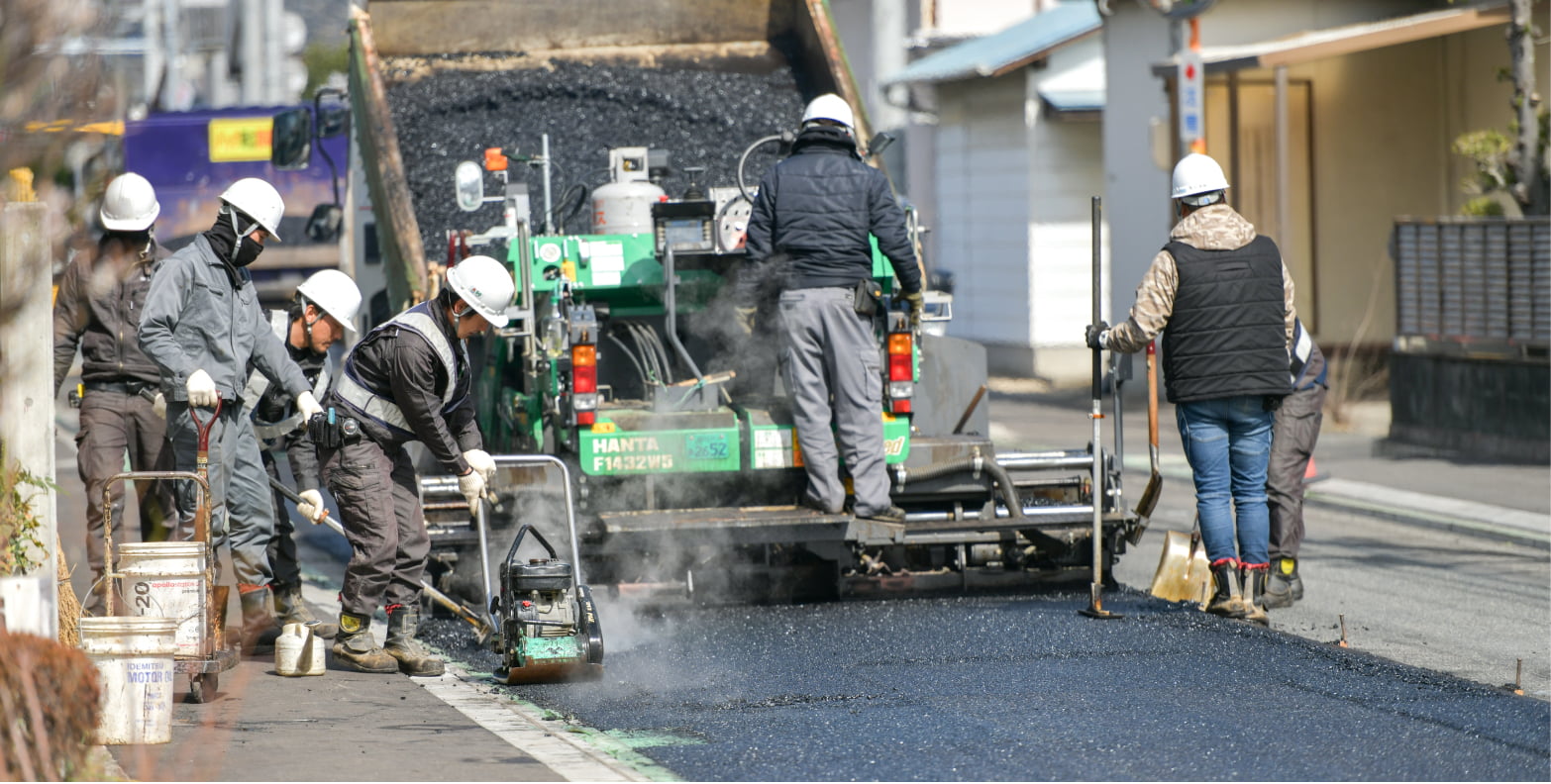 舗装工事の写真